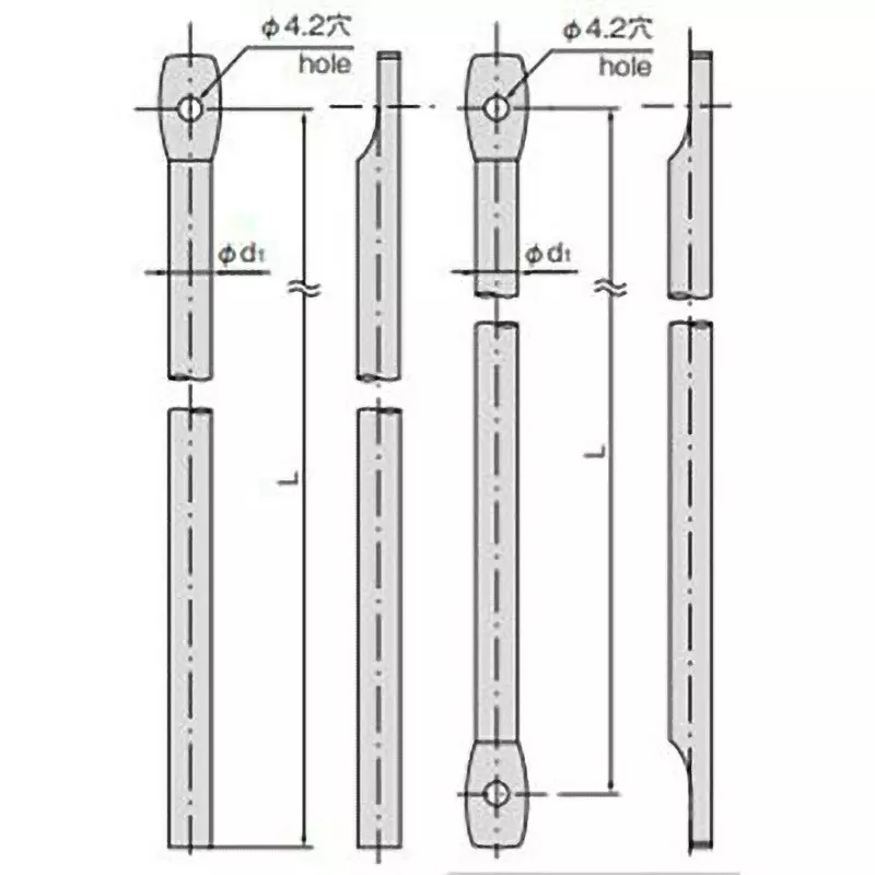 TAKIGEN Stainless Steel Rod Zinc Plating Chromate Treatment Φ9x1000 mm, AC-25-R-25-picture-17