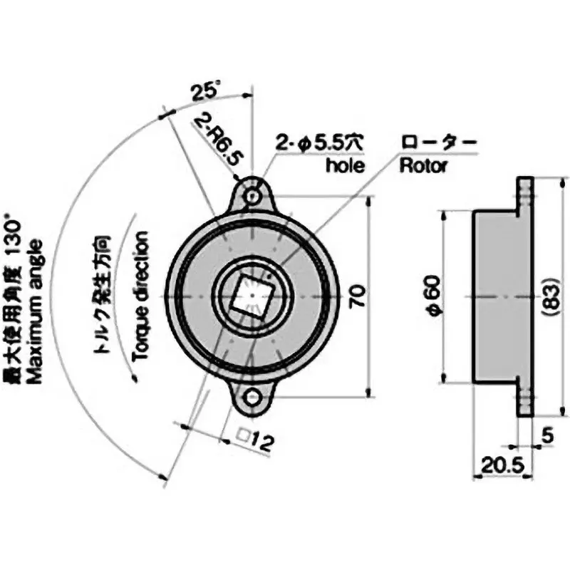 TAKIGEN Self-Adjusting Damper Zinc Alloy Right Type, B-156-2-R-picture-23