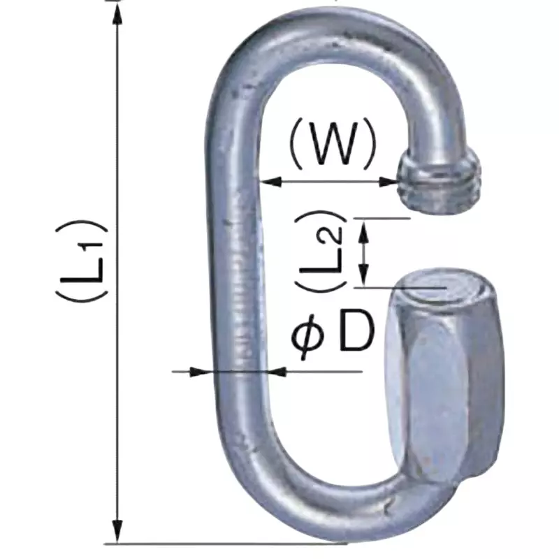 Buy TAKIGEN Stainless Steel Chain Fasteners, B-1134-8 Online at