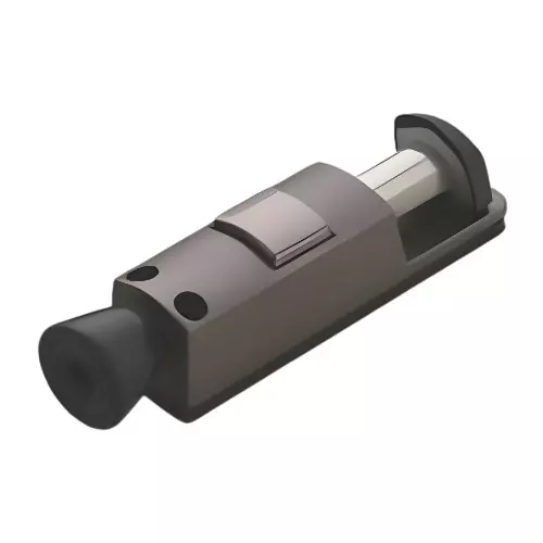 Altitude Foot Stopper Standard Size Metal Body Black Matt Finish for Bedrooms, Study Rooms, Hospitals