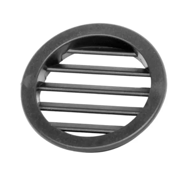 Ebco Ventilation Grill Round Shape Black Finish, Size 40 mm for Cabinets and Drawers, VG40