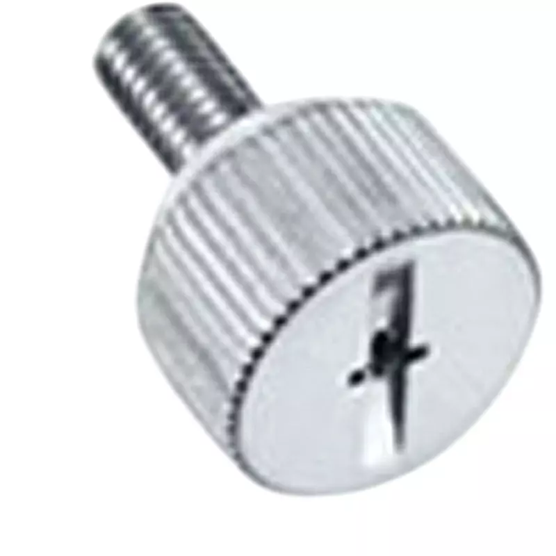 TAKIGEN Knurled Knob with Cross Hole Mirror Buff Polishing, A-1176-SP-1