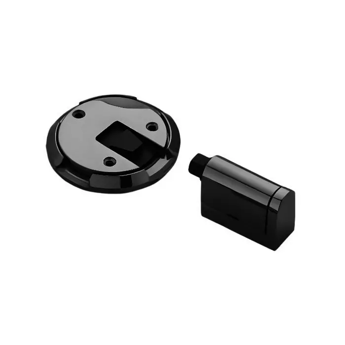 Altitude Soft Touch Stopper Metal Body Black Finish for Bedrooms, Study Rooms, Hospitals, And Libraries