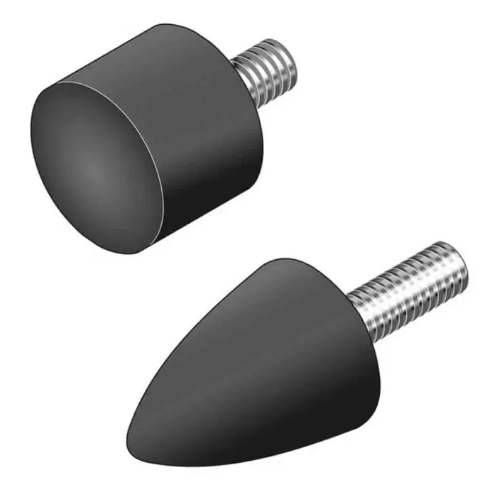 Bosch Rexroth Black Rubber Bumper Door Stop, 20 mm Diameter, 3842510462