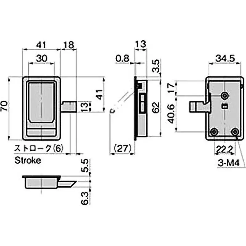 takigen-stainless-steel-flat-latch-c-1201-2