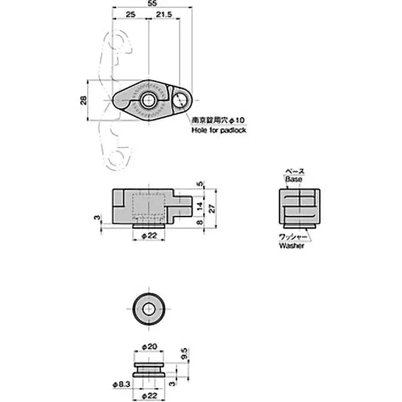 TAKIGEN Stainless Steel Nut Cover Electropolishing, C-1586-8