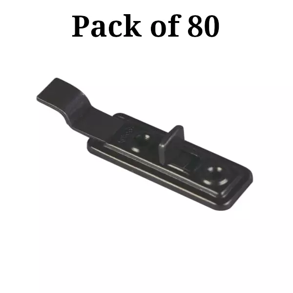 Ebco Cupboard Latch Cranked Type, Zinc Black Finish, Size 150 mm and Metal Body, LC-150 (Pack of 80)