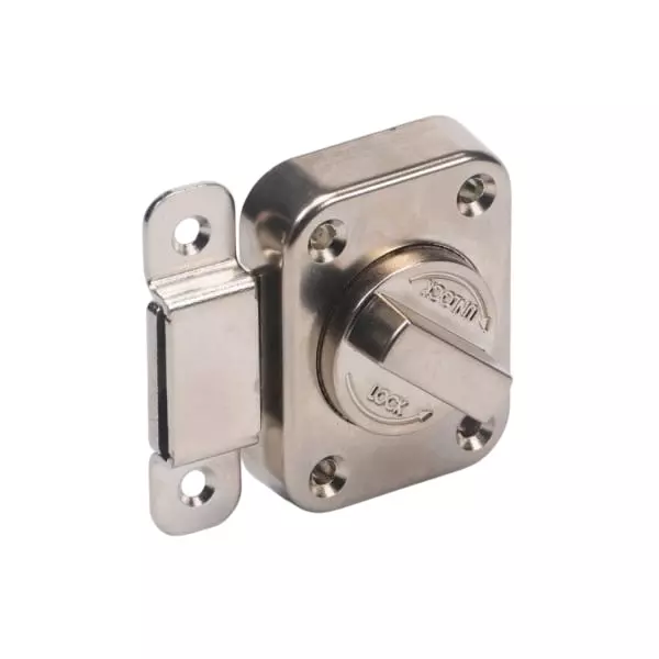 Ebco Turn Latch Nickel Plated Satin Finish Die Cast Metal Body and Size 55x41 mm, TL1