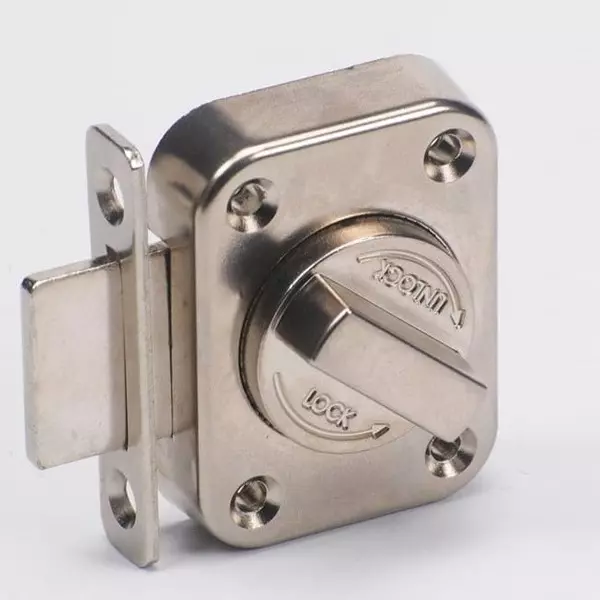 Ebco Turn Latch Nickel Plated Satin Finish Die Cast Metal Body and Size 55x41 mm, TL1