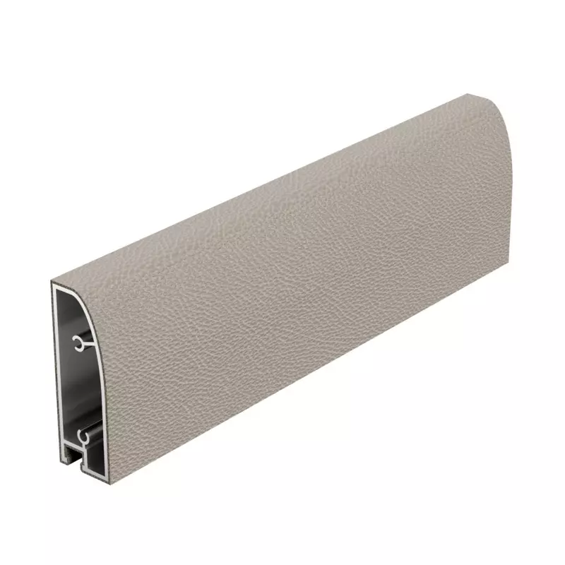 Hafele Inner Side Door Profile Design Series 3000 mm Length Aluminium Material Beige Leatherette Finish Color, 126.36.441