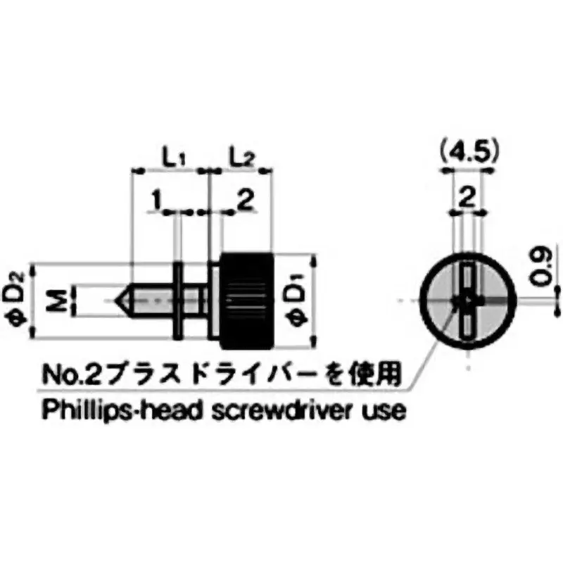 TAKIGEN Knurled Knob with Cross Hole Mirror Buff Polishing, A-1176-SP-5