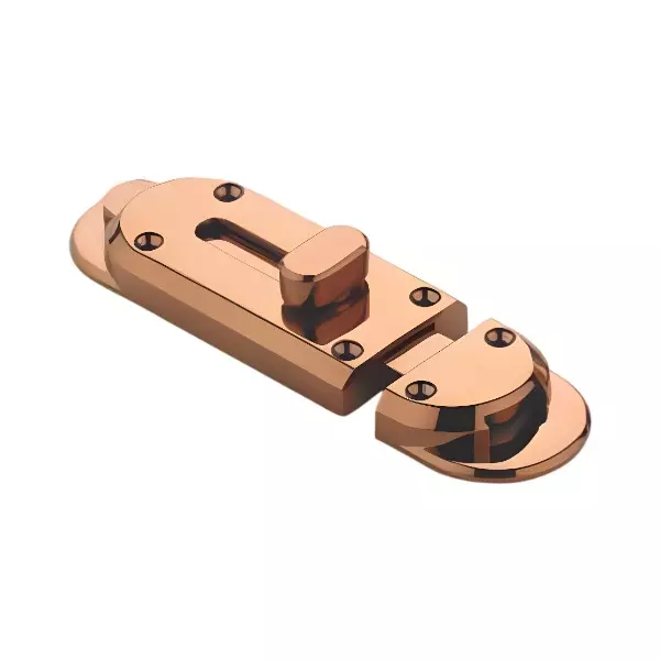 Altitude Baby Latch Standard Size Metal Body PVD R.Gold Finish for Sliding Doors, Wardrobes, Cabinets, BB-004