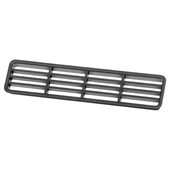 Ebco Ventilation Grill Rectangular Shape Grey Finish, Size 34x168 mm for Cabinets and Drawers, VG34168