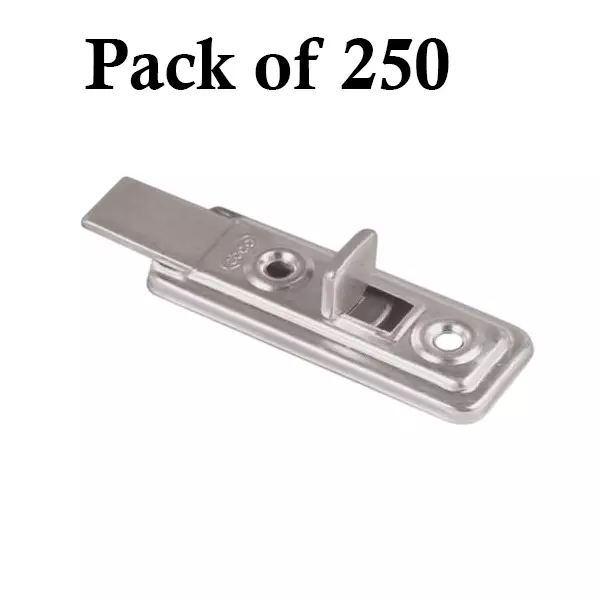 Ebco Cupboard Latch Straight Type, Zinc White Finish, Size 56 mm and Metal Body, LS-56 (Pack of 250)