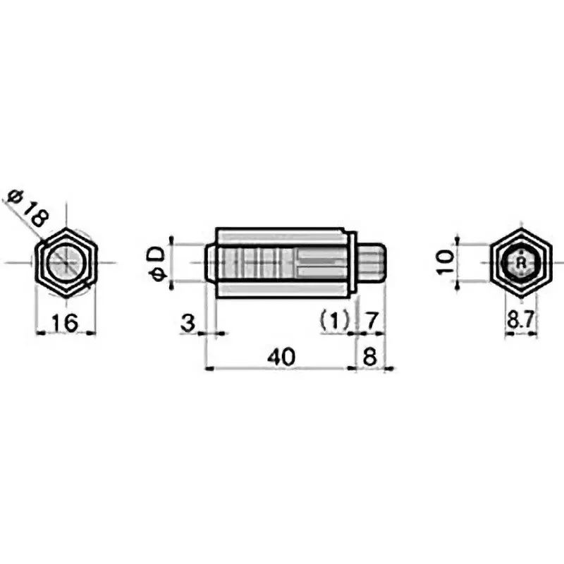 TAKIGEN Rotary Damper Polyacetal 30 g, BP-879-1-R-10K