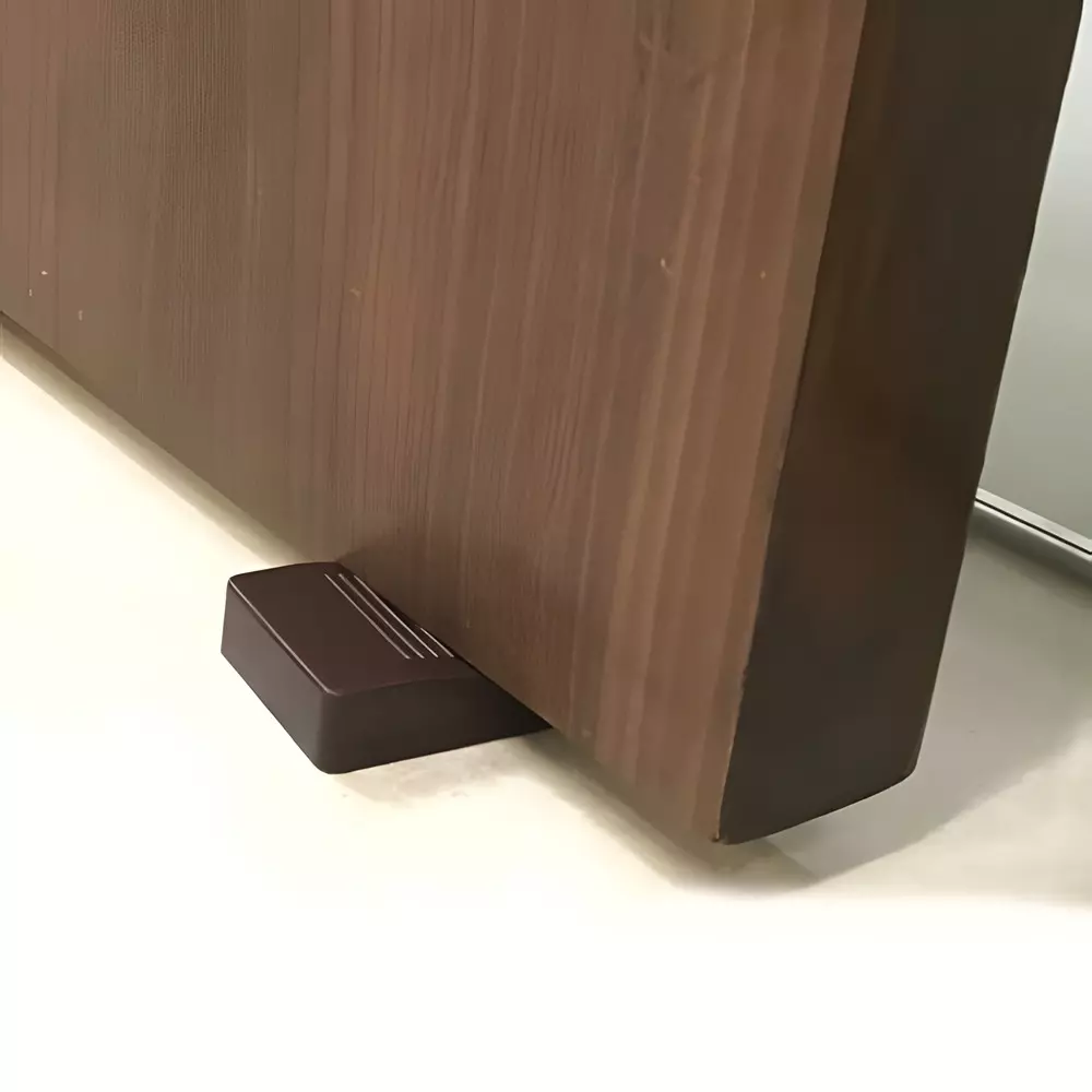 Ebco Door Wedge Brown Finish, Size 98x40 mm for Stopping the Door in Front and Back Position, DW2
