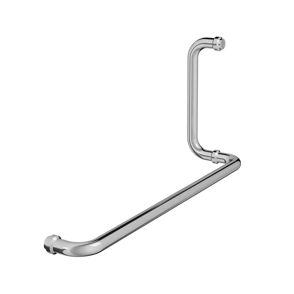 AIDO XL-C 8021A SS Polished Chrome Towel Rod with Handle (458x205x19 mm)