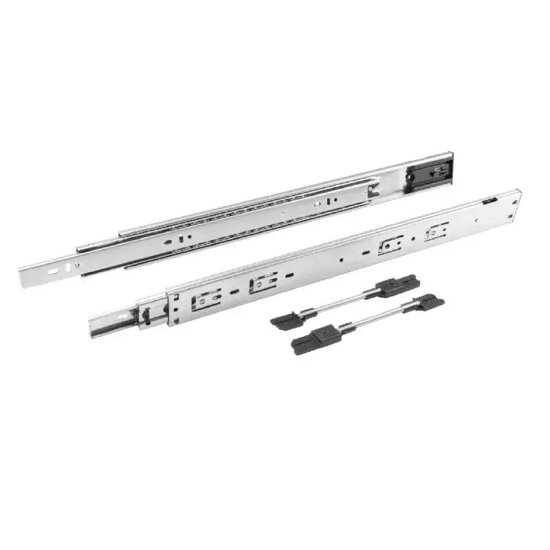 OZONE Anti-Tilt Slides Preventing Drawers Full Extension 400 mm Zinc Finish, OBBS-ILS 400MM-16” ZINC
