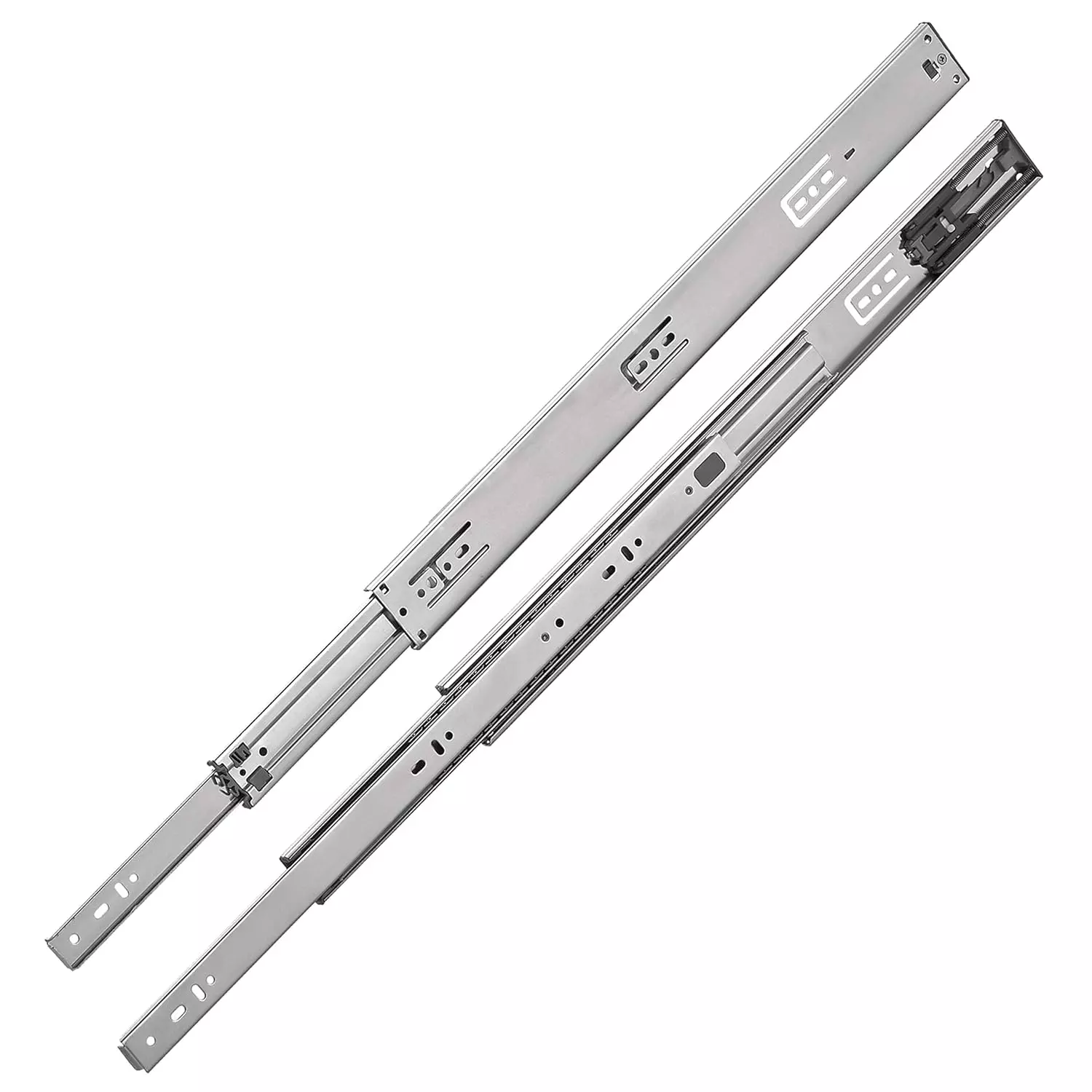 Hettich Drawer Runners with Push to Open KA 4732 Galvanised Steel Zinc Finish 35 Kg Load Capacity, 350 mm, 9364041