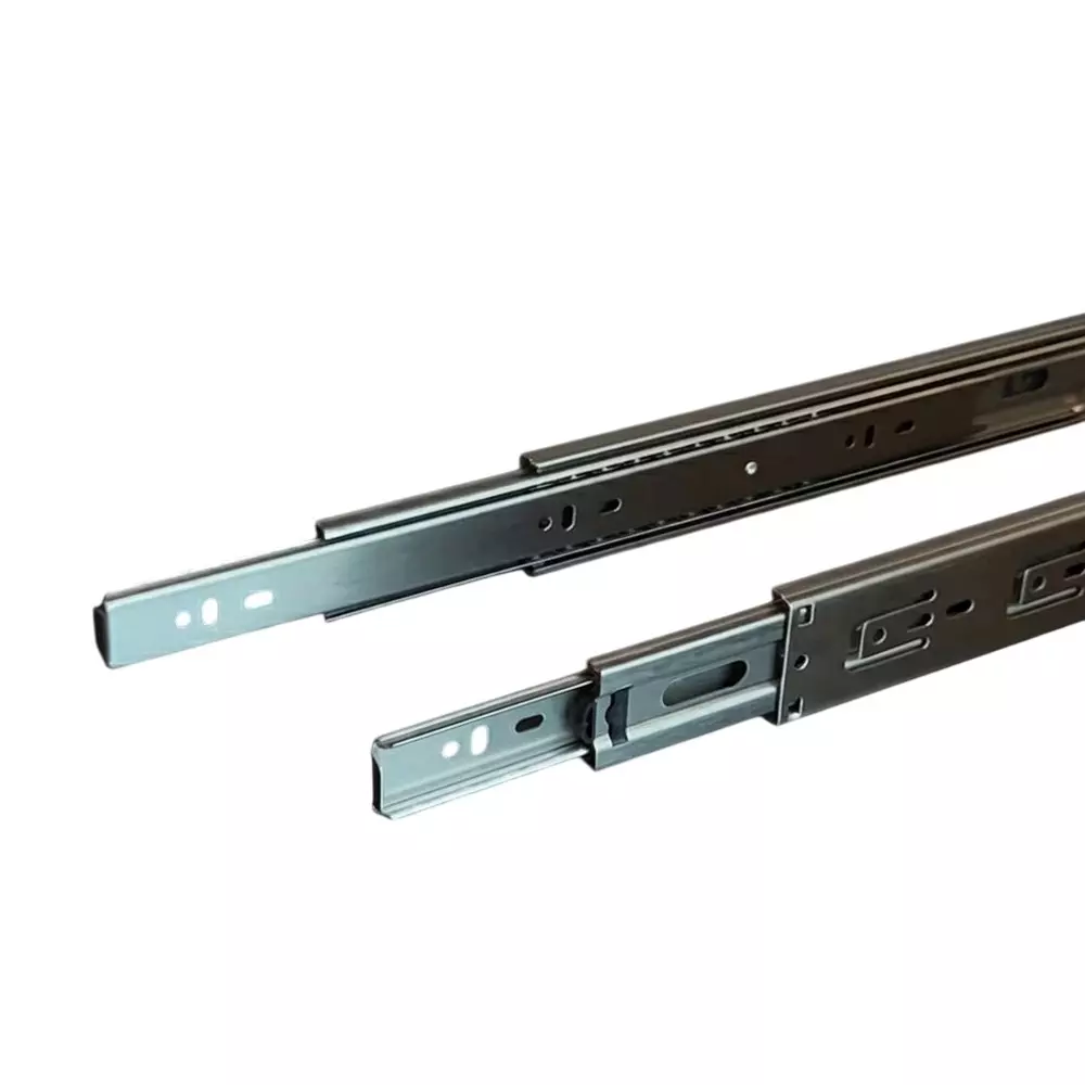 Ebco Stainless Steel 304 Drawer Slide Sleek Telescopic Primary Series SS Finish, Size 300 mm, Load 35 Kg, Height 45 mm, STDS1-30-35SS (Set of 2)