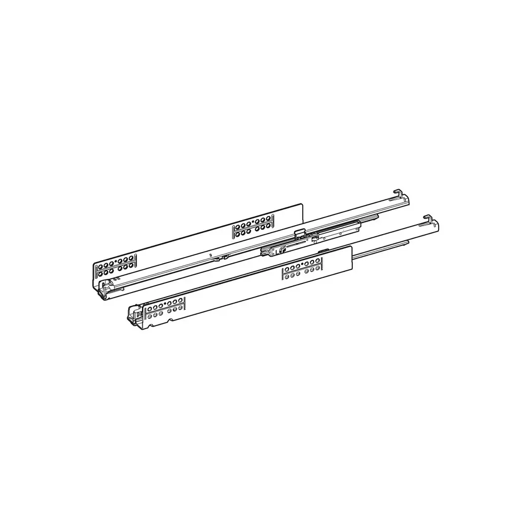 Hettich Quadra You Drawer Runner AvanTech YOU Galvanised Steel Left Side 30 Kg Load Capacity, 450 mm, 9303776