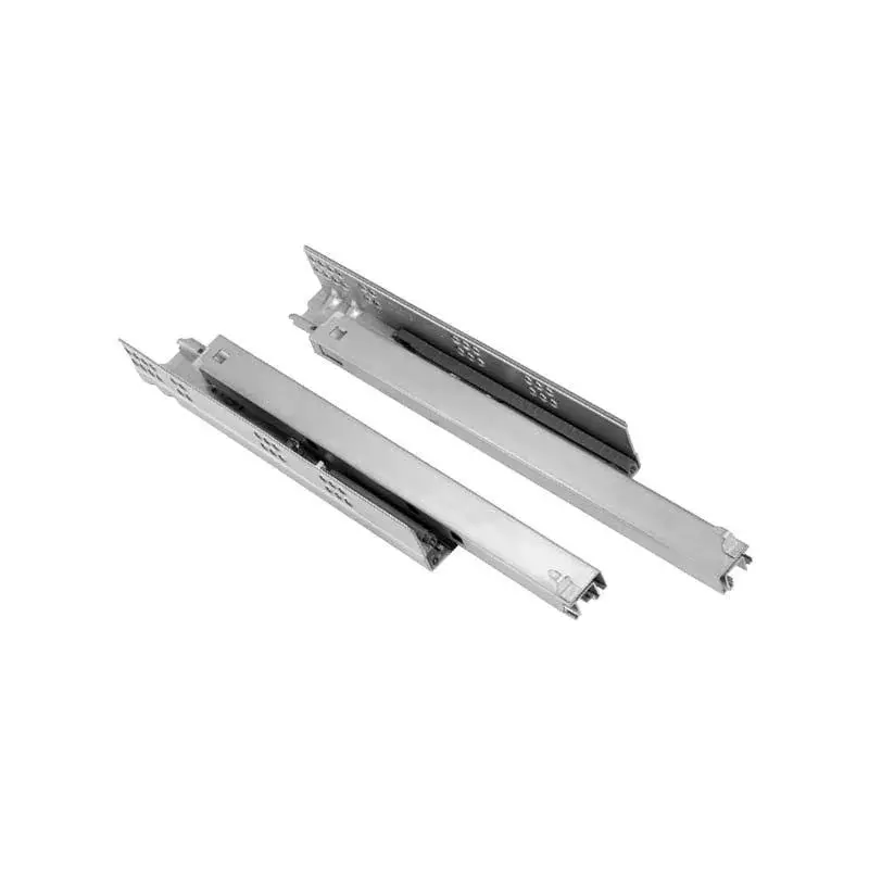 OZONE Undermount Drawer Slides 550 mm (22 inch) Full Extension Zinc Finish 35 Kg Load Capacity, OE-UMS-SC-FE-D 550MM-22" ZINC