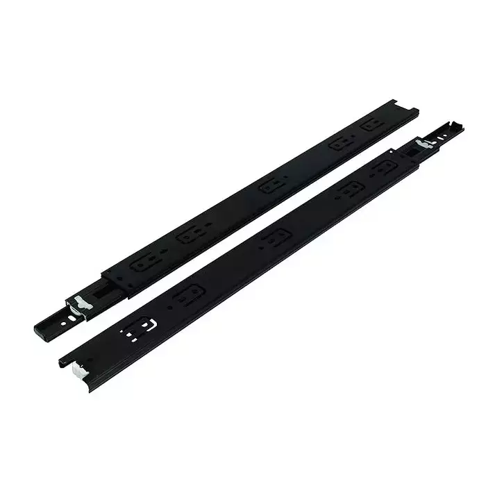 Hafele Full Extension Steel Ball Bearing Runners 35 Kg Load Capacity Black Finish Size 400 mm, 422.87.023 (Each 1 Pair)