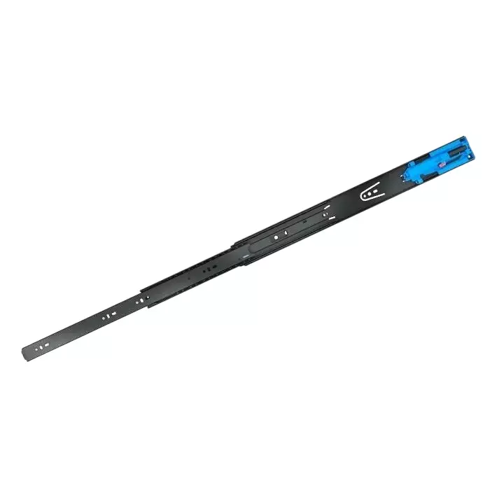 Hettich Drawer Runners with Push to Open KA 4732 Galvanised Steel Black Finish 35 Kg Load Capacity, 400 mm, 9364052