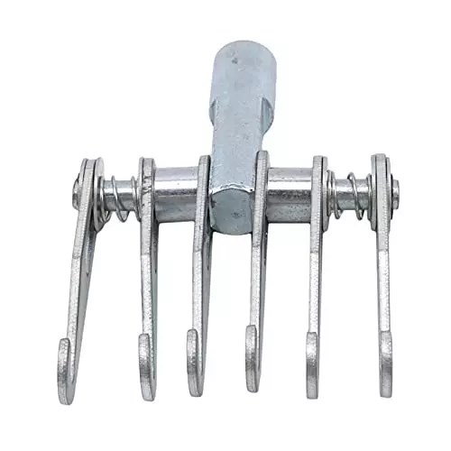 AGE TECH Six-Claw Dent Pulling Hook Powder Coating Steel for Industrial & Mechanical Maintenance