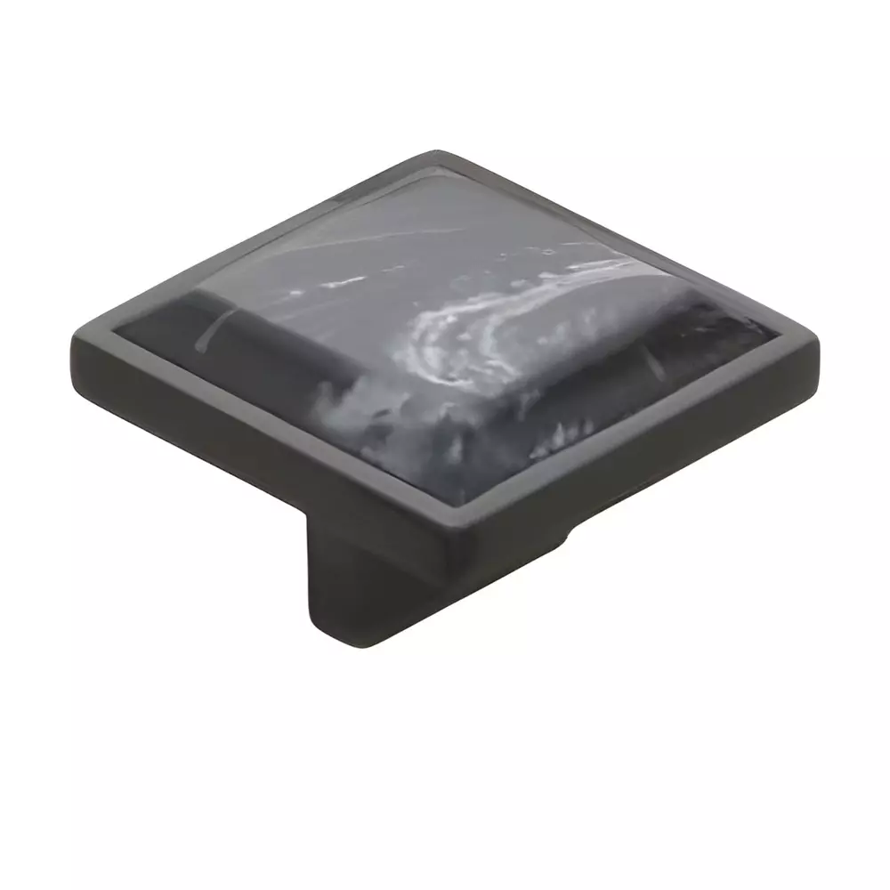 Altitude Drawer Knob Small Size Metal Body PVD Black/S.Black Finish for Home & Office Furniture, A-608