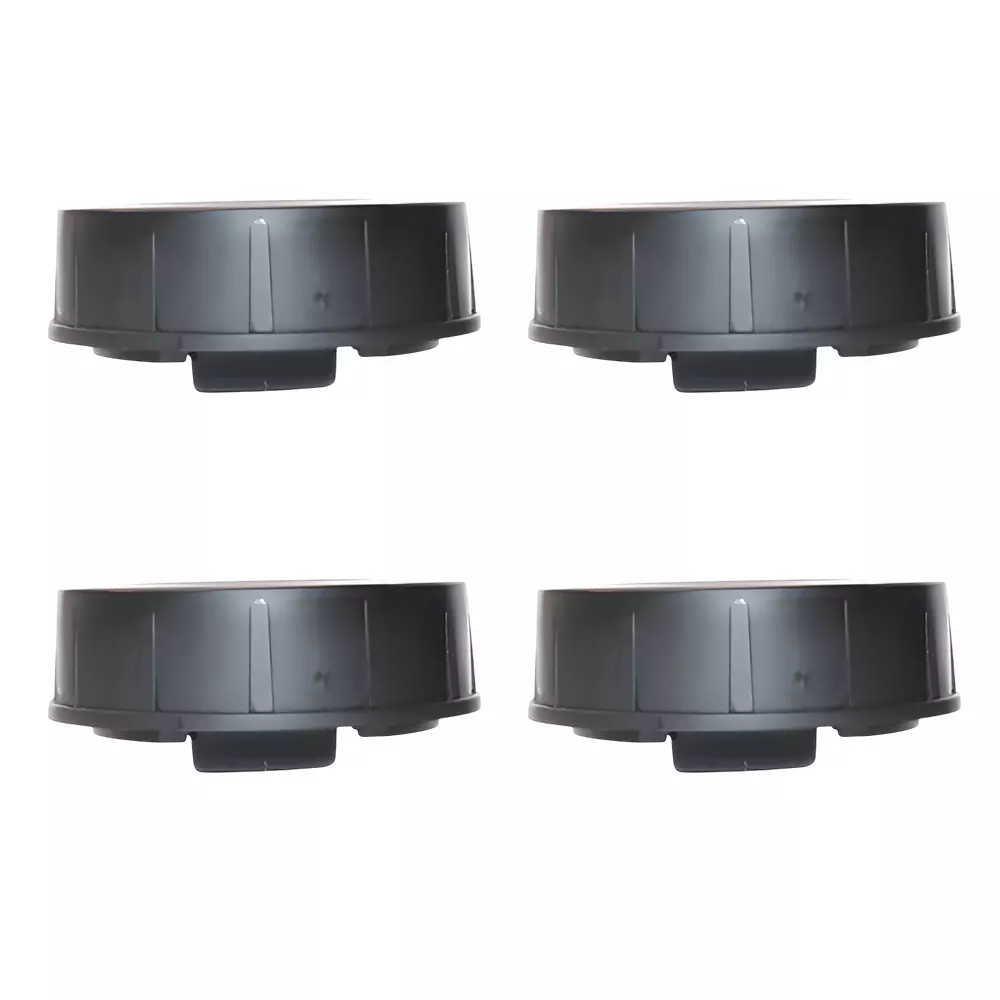 Ebco Pedestal Castor Recessed Black Finish for Furniture (Set of 4)