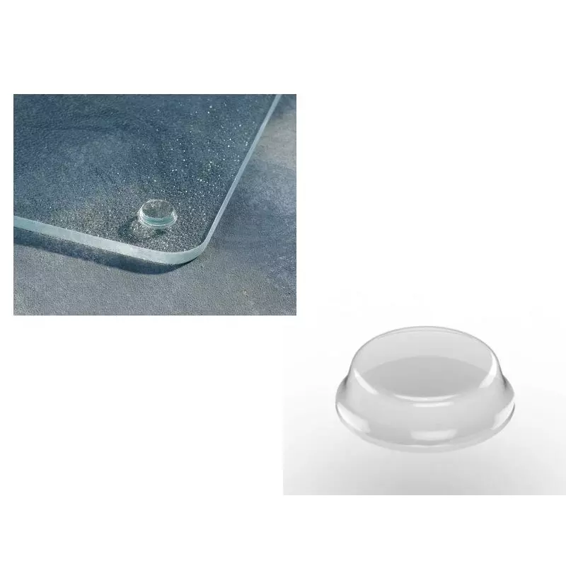 Ebco Bumper Clear Finish, Diameter 12.7 mm and Height 6.4 mm for Furniture, BS1-29 (Pack of 81)