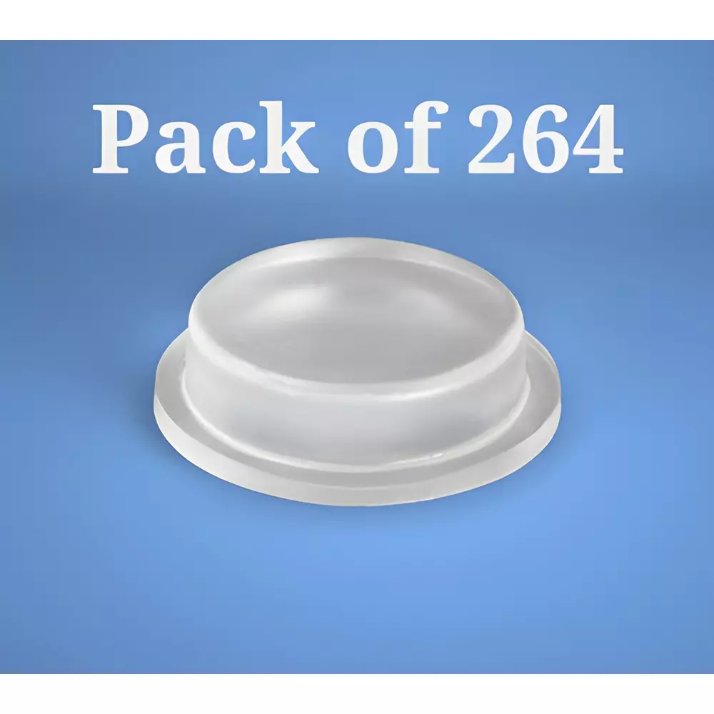 Ebco Bumper Clear Finish, Diameter 12.0 mm and Height 3.2 mm for Furniture, BS2-1 (Pack of 264)