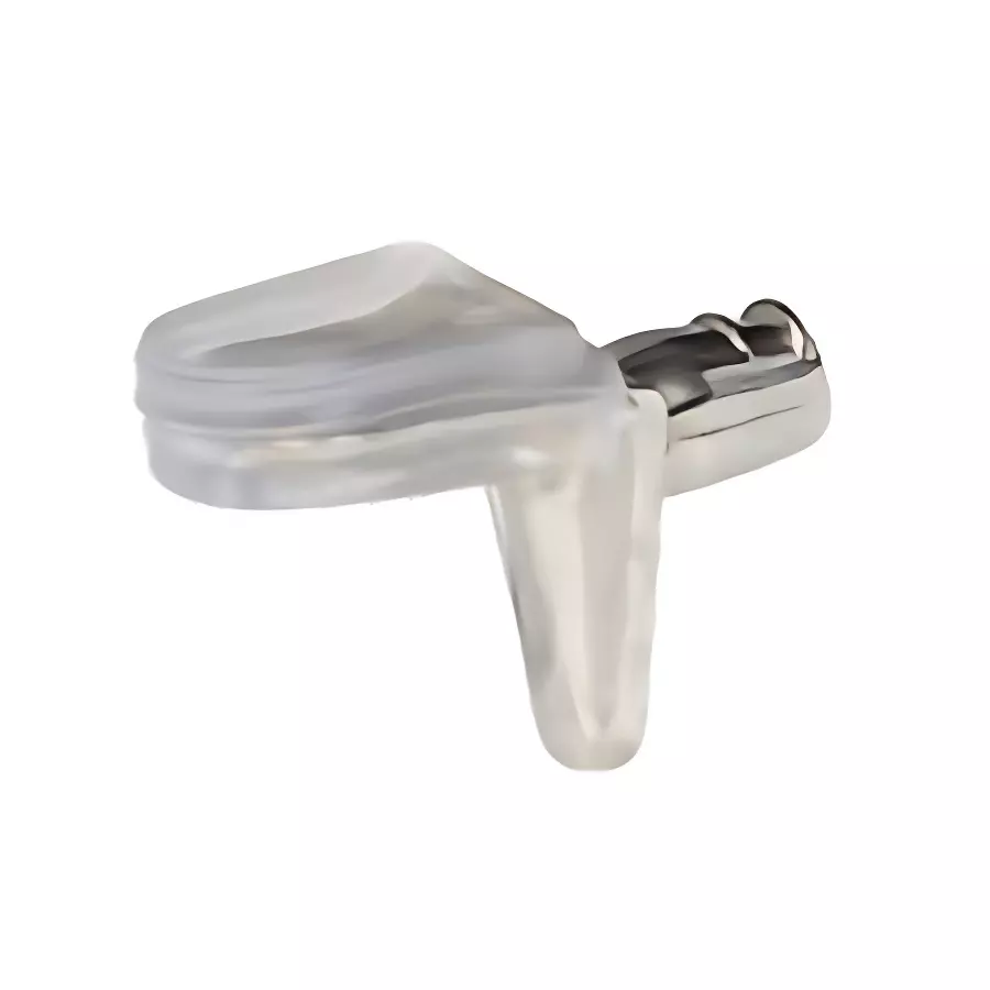 Ebco Glass Shelf Support 1 Lug Nickel Plated Finish and 10 Kg Per Piece Load Capacity, GSS3 (Pack of 1000)