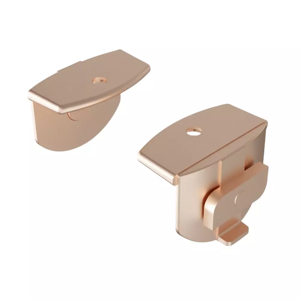 Ebco Small Shelf Support Special Finish Die Cast Metal Body and 10 Kg Per Set Load Capacity for Pole Shelving System, PPDS-SSS (Set of 2)