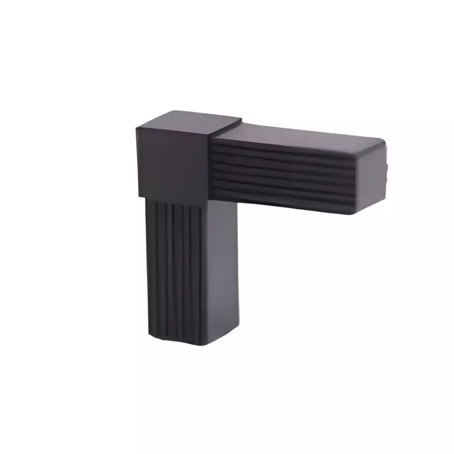 Ebco Cube Shelving Connector Two Way Black Finish and 53 x 53 x 18 mm Size for Cube Shelving System, CSPC-2W