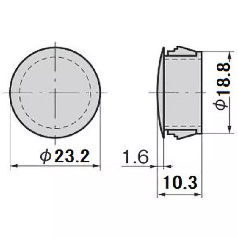 takigen-hole-plug-polyamide-6-pa6-ul94-v-2-white-cp-30n-hp-9-white