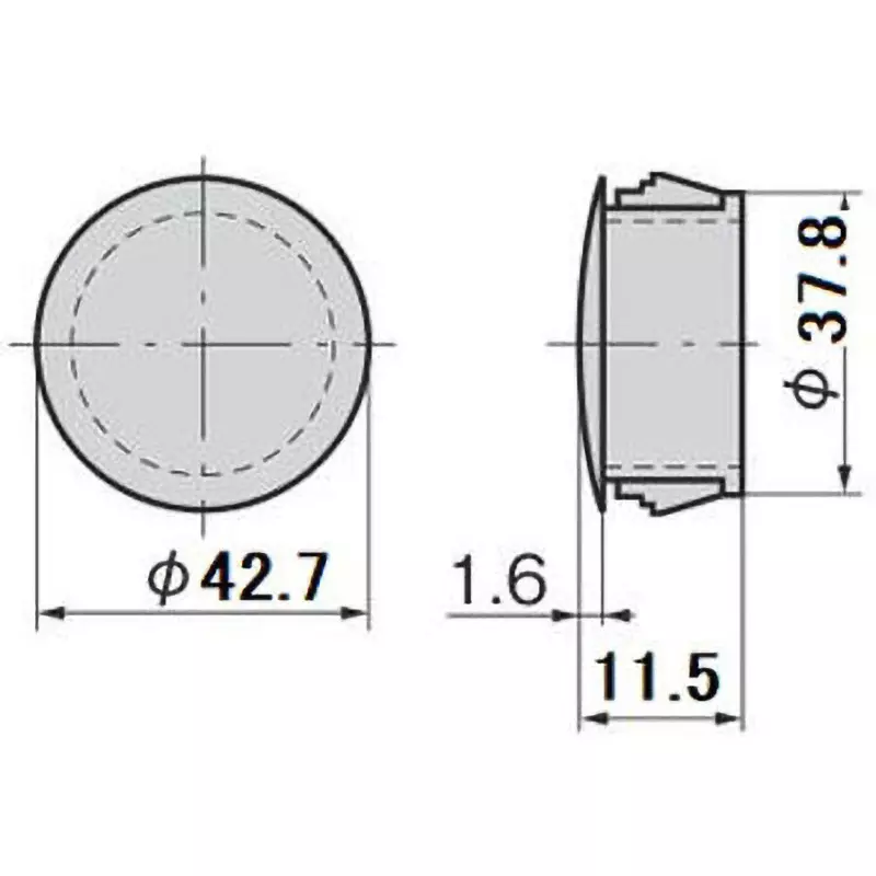 takigen-hole-plug-polyamide-6-pa6-ul94-v-2-ivory-cp-30n-hp-17-ivory