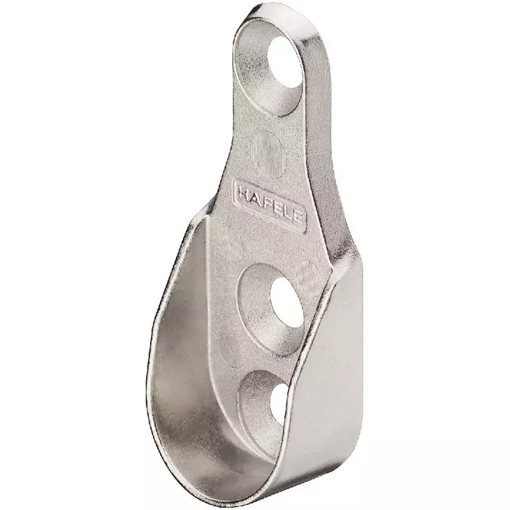 Hafele Ova Wardrobe Rail Support Zinc Alloy for Ova Wardrobe Rail, 803.33.756