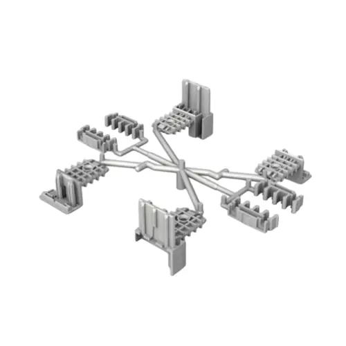 Hafele Strike Connector Set Plastic for Glass Shelving Profiles, 126.36.216