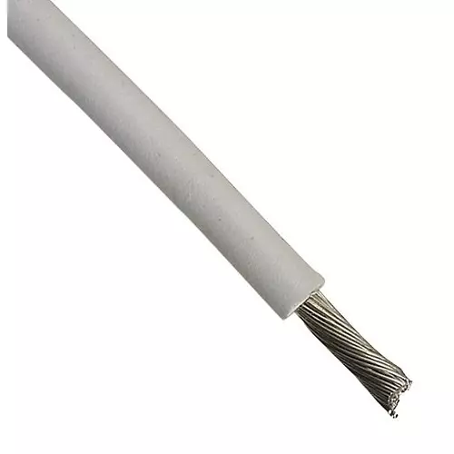 ALPHA WIRE Hook Up Wire WIRE, WHT, 24AWG, 7/32AWG, 30.5M, 7054 WH005