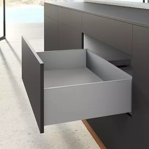 Hettich Drawer Side Profile (Right) for AvanTech YOU: NL 500 mm 40 Kg Load Capacity, 187 mm Height, 9255055