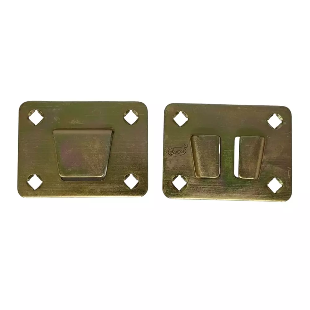 Ebco Sofa Connector 2 Zinc Yellow Finish, Size 87 x 48 x 65 mm, SOC2 (Set of 2)