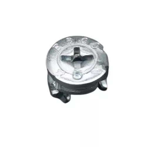 Ebco Steelfix Housing Zinc White Finish, Diameter 15 mm and Height 13.5 mm, SF18-ZW (Pack of 1000)