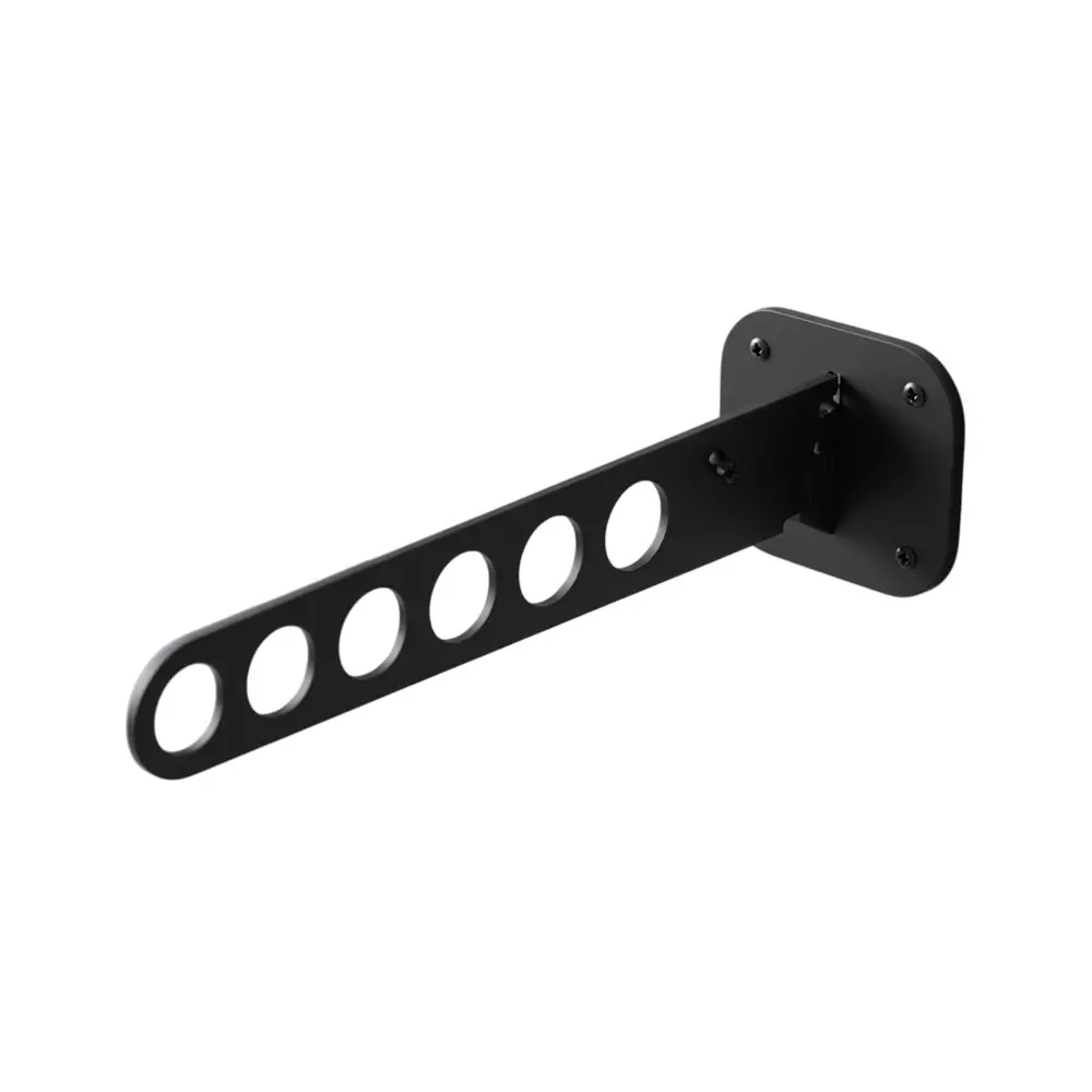Ebco Hanger Holder Wall Mount Anthracite Finish for Vertical Display Shelving System