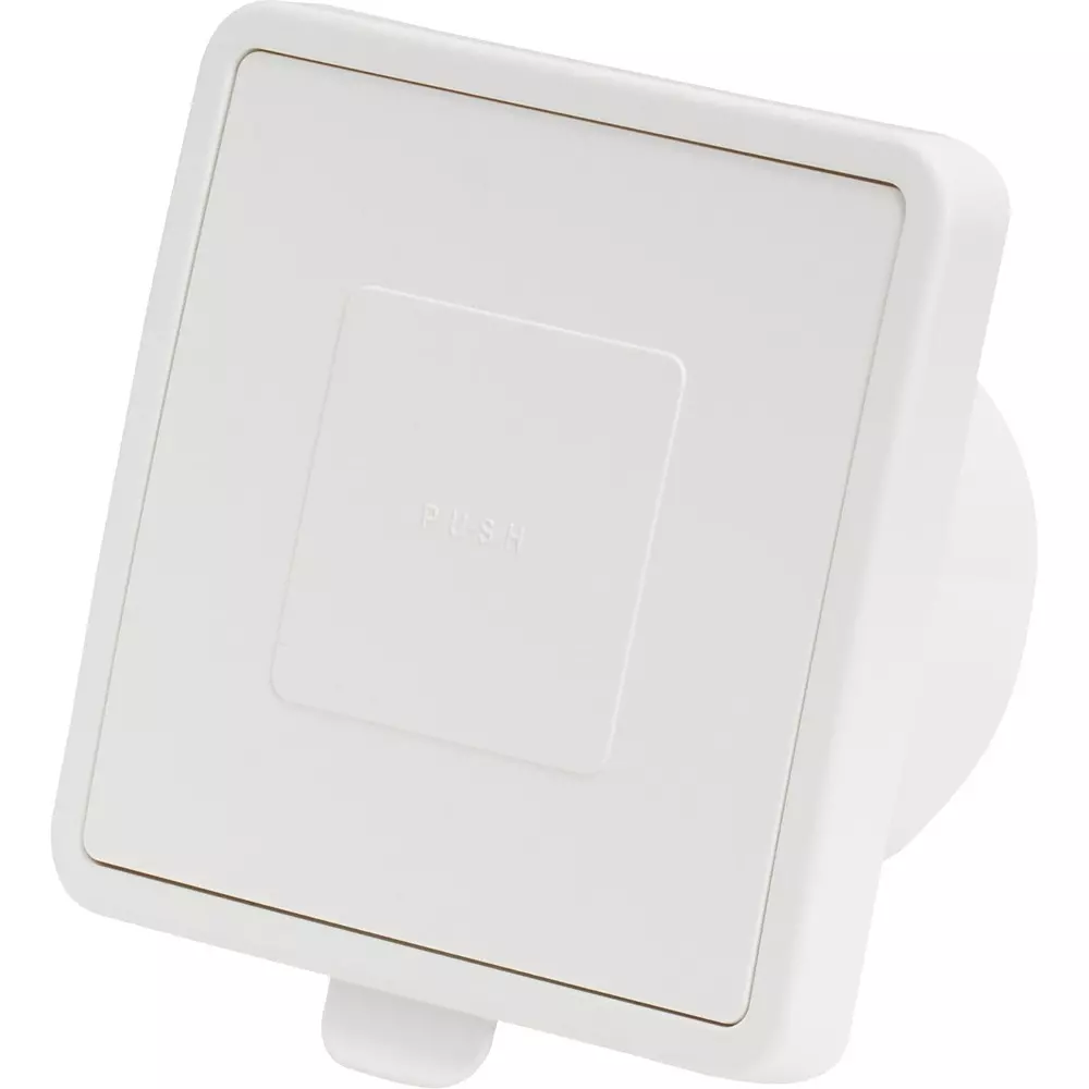 MonotaRO Air Vent Push Register ABS Resin White 100 mm Inner Diameter, ALM-100