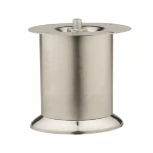 Paras ROUND Shape Sofa Leg 10.16 cm (4 inch) Height S.S.C.P Finish, NO. 7
