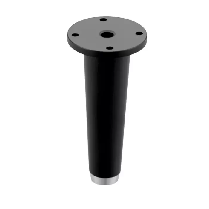 Paras SLIM Sofa Leg Aluminium 15.24 cm (6 inch) Height Black Matt Finish, NO. 246