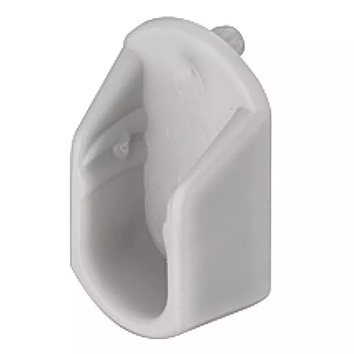 Hafele Ova Wardrobe Rail Support Plastic for Screw Mounting, 803.04.510
