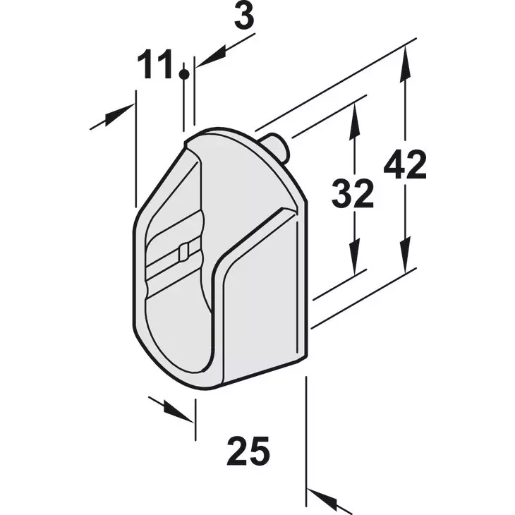 hafele-rail-end-support-80304510